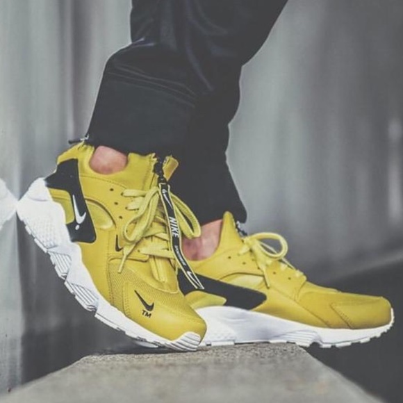 yellow huaraches with zipper